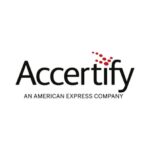 Accertify logo with tagline and link to their website