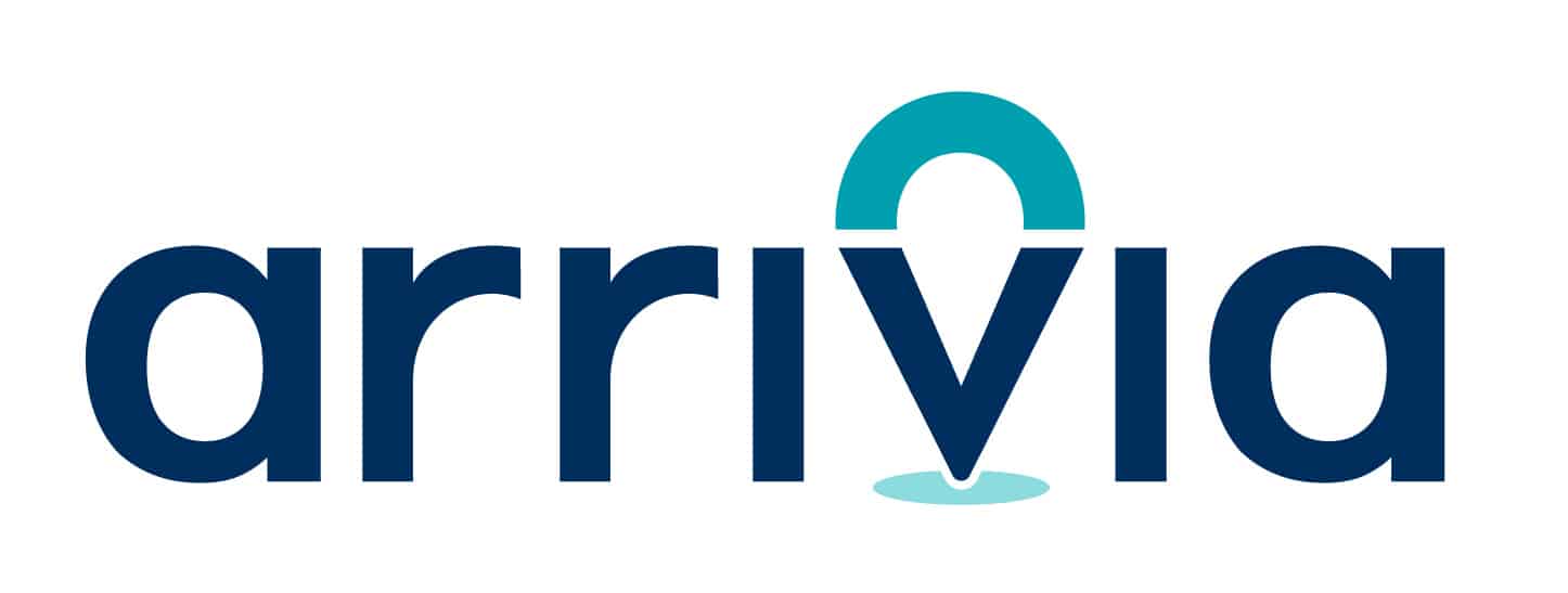 Arrivia logo with link to company website