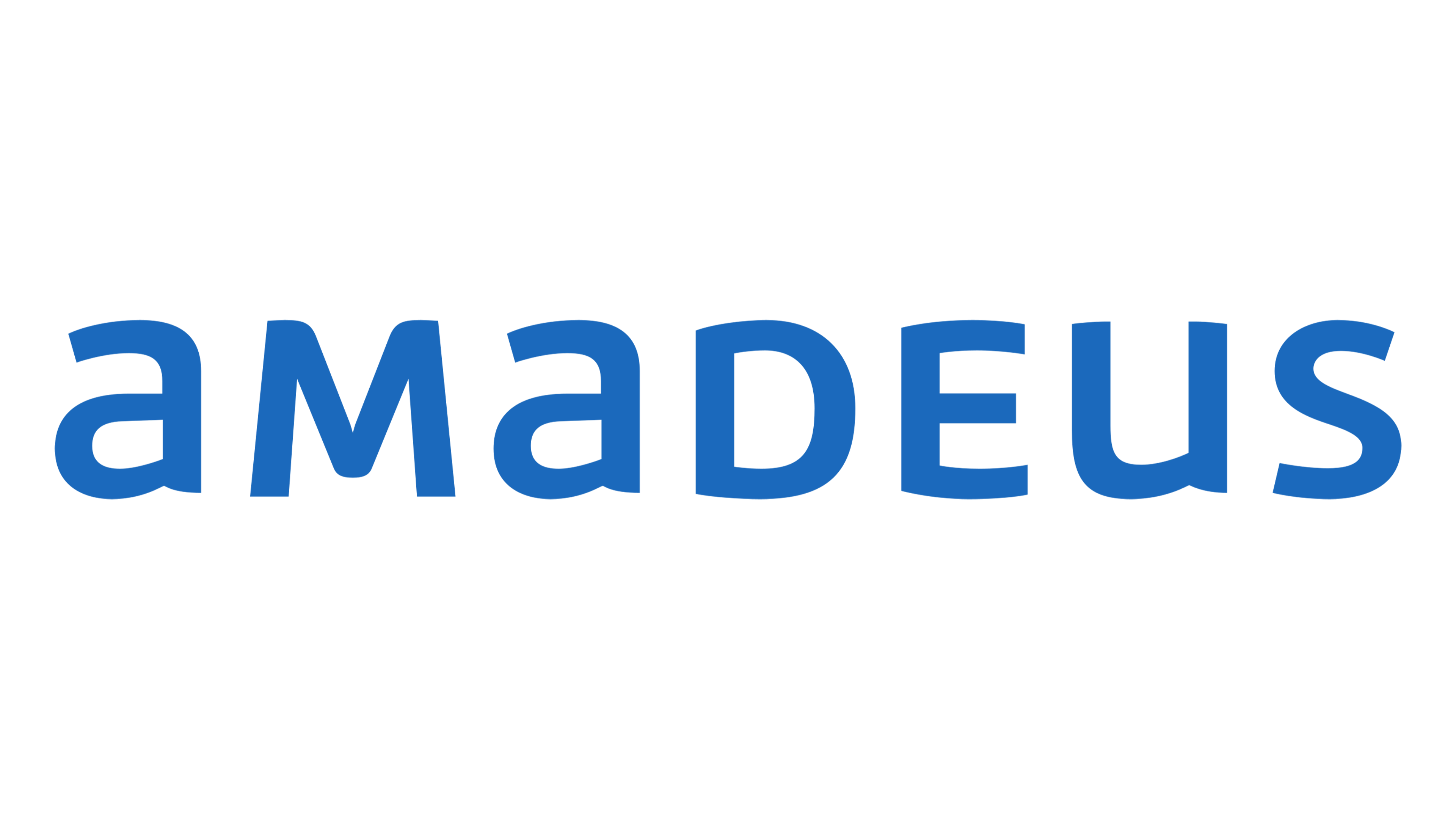 Blue Amadeus text logo with link to their website
